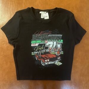 Women’s XL Full Tilt Black Racing Graphic Tee